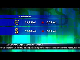 Istoric rate de schimb pentru 1 euro. Leul Scade FaÈ›Äƒ De Euro È™i Dolar Youtube