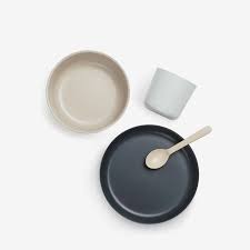Ekobo Bamboo Dinner Set Miku Kids Dishes Set Kids Dinnerware Kids Dishes