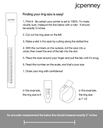 Ring Sizer From Jcpenney Size Chart For Kids Kids Clothes