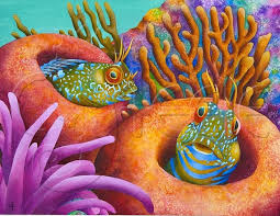 You can browse coral reef painting samples from real customers and artists. Carolyn Steele Painting Tropical Art Print Coral Reef Etsy