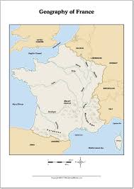Desde esta web el envío es gratis con ups. Mapa Fisico De Francia Mapa De Rios Y Montanas De Francia Worksheetworks Mapas Interactivos