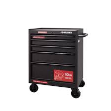 Husky 27 In W 5 Drawer Rolling Cabinet Tool Box Chest In Textured Black Uat H 26051 The Home Depot In 2020 Tool Chest Box Chest Tool Box