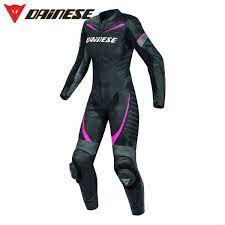 Dainese Women S Racing Leather Suit Black Anthracite Fuschia Capacete Feminino Macacao Para Mulheres Moda