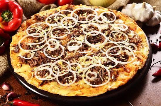 Pizza Carne de Sol Acebolada