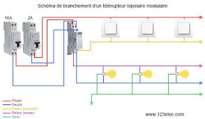 Comment Brancher Un Telerupteur Modulaire Ou Encastrable 123elec Com Modulaire Schema Electrique Schema