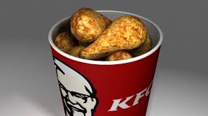 9 pieces of chicken, 9 pieces of nuggets, whipped potato, dip, drink. Kfc Bucket 3d Model 12 Obj Free3d