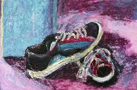 The Artists Shoes Painting By Sarah Crumpler