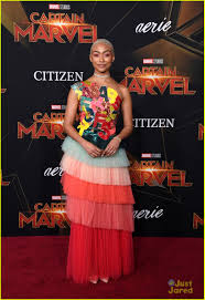 Sabrina's Tati Gabrielle Wears The Alphabet On Her Dress at 'Captain  Marvel' Premiere: Photo 1220383