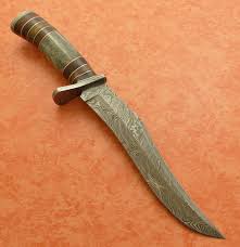 17.5 custom handmade damascus steel hunting bowie knife rose wood handle cm109. Knives Daggers Antonio Banderas Rare Custom Damascus Hunting Bowie Knife Camel Bone Was Sold For R1 250 00 On 14 May At 21 07 By Bushwar Collect In Durban Id 183697655