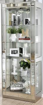 Best voted appliance stores in carrollton, texas. Furniture Of America Carrollton Chrome Curio Cabinet Cm Cr150 Pk Hubbard And Hoke Furniture