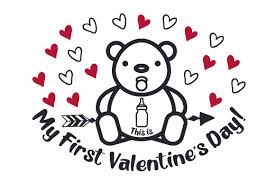 Png file with transparent background is also available as well as eps and dxf. This Is My First Valentine S Day Svg Cut File By Creative Fabrica Crafts Creative Fabrica