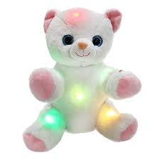 Wewill Glow Cat Stuffed Animals Led Kitty Light Up Soft Toys With Colorful Flash Lights Nice Gift For Kids 8 In Stuffed Animal Cat Animal Dolls Gifts For Kids