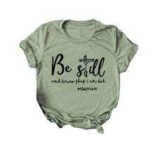 Women Christian T Shirt Religious Shirts Faith Shirts Bible Verse Tee Walmart Com