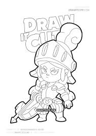 How To Draw Shadow Knight Jessie Brawl Stars Draw It Cute Fanart Brawlstarsfunny Brawlstars2019 Brawlst How To Draw Shadow Star Coloring Pages Star Art