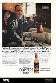 Пару постеров старой рекламы алкоголя. Шотландско-индийский виски 100 Pipers История,Алкоголь,Крепкие напитки,Реклама