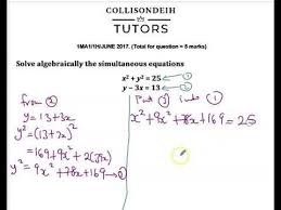 Simultaneous Equations Linear Non Linear Functions Maths Gcse Igcse Simultaneous Equations Functions Math Linear Function