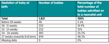 Statistics About Neonatal Care Bliss