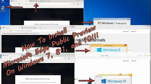 Does microsoft edge support data import? How To Install Microsoft Edge Public Preview On Windows 7 8 1 And 10 Youtube