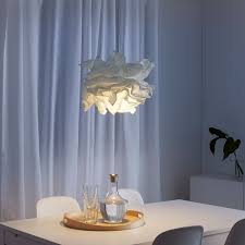 Krusning Pendant Lamp Shade White 17 Ikea In 2020 White Pendant Lamp Pendant Lamp Shade Lamp Shade