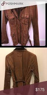 Brown Leather Jacket From Gap Leather Jacket Brown Leather Jacket Jackets