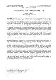 Karena memecahkan masalah kompleks itu masuk ke high order thinking skill (hots) yang. Pdf Pendidikan Islam Dalam Era Revolusi Industri 4 0