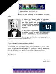 En ellos se narra el singular combate historia y tradición, leyenda y mitología, tháryris es la excusa perfecta para. Confia En Ti Oracion Ralph Waldo Emerson