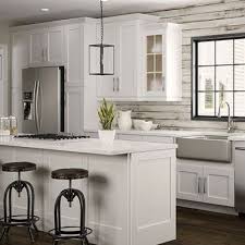 Greatest white kitchen pantry cabinet concepts. Newport Pacific White Cabinets White Modern Kitchen White Contemporary Kitchen Home Depot Kitchen