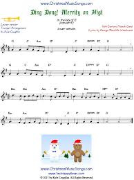 Ding Dong Merrily On High Trumpet Sheet Music Easier Version In G Major Trumpet Sheet Music Violin Sheet Music Flute Sheet Music