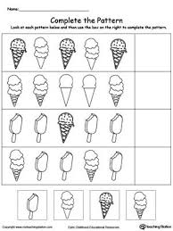 Early Childhood Patterns Worksheets Pattern Worksheets For Kindergarten Pattern Worksheet Preschool Patterns
