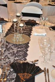 Here are 17 fun and exciting table runner ideas that can make your dining table stand out from your friends and neighbors. 45 Awesome Ideas For A Black And White Wedding Weddingomania Wedding Table Layouts Round White Table Cloth Wedding Table