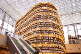 Starfield library gangnam hi everyone! Brown And Yellow Wooden Rack Starfield Library Seoul So Flickr