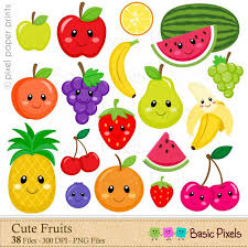 Fruits Clipart Digital Clip Art Fruit Personal And Commercial Use
