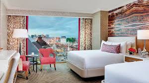 Neutral tones accented with fresh greens and vibrant blues reveal a natural sense of comfort highlighted with hints of energy for a stylishly relaxing vibe. Mandalay Bay Las Vegas Nevada