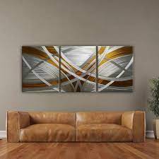 Modern metal wall art for living room. Abstract Metal Wall Art Modern Metal Wall Painting Modern Etsy Contemporary Wall Art Modern Metal Wall Art Metal Wall Sculpture