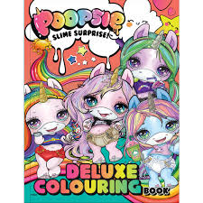 Rainbow brightstar is a poopsie slime surprise unicorn. Poopsie Deluxe Colouring Book Big W