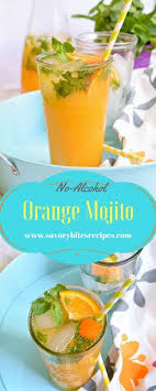 Orange Mojito Recipe No Alcohol Mojito Recipe Alcohol Recipes Drinks Alcohol Recipes
