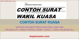 Kebenaran contoh surat wakil majikan. Contoh Surat Wakil Kuasa Urusan Jpj Sebutharga Bank Myeg Lhdn Majikan Keptennews Com