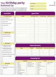Birthday Party Planning Checklist Printable Free Printable Birthday Party Checklist Form Birthday Party Planner Birthday Party Checklist Party Planner Template