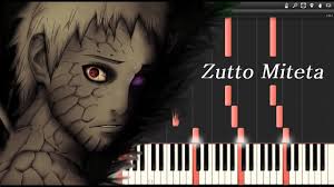 Naruto Shippuden Ost Zutto Miteta Synthesia Youtube