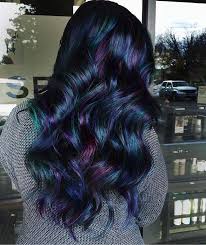 This particular style of black and purple hair has a tinge of pink to it. 43 Beautiful Blue Black Hair Color Ideas To Copy Asap Page 2 Of 4 Stayglam
