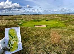 Hole 14, par 5, 547 yards. Royal St George S 2021 Open Venue Golf