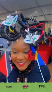 At the Hair-itage Pavilion in Waterford, St Michael, the CARIFESTA XV Hair  Innovations Challenge turned natural hair into living art