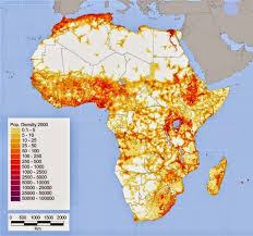 Population Density Map Of Africa 2000 800 X 747 Africa