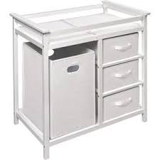 Badger Basket Modern Baby Changing Table With Hamper And 3 Baskets White Includes Pad Walmart Com Modern Changing Tables Changing Table Dresser White Changing Table