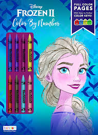 Download this adorable dog printable to delight your child. Amazon Com Disney Frozen 2 Elsa 32 Page Color By Number Activity Book With 8 Crayons 45824 Bendon Toys Games