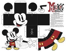 papertoys mickey mouse paper toy fr modeles en papier artisanat de 3d coloriage