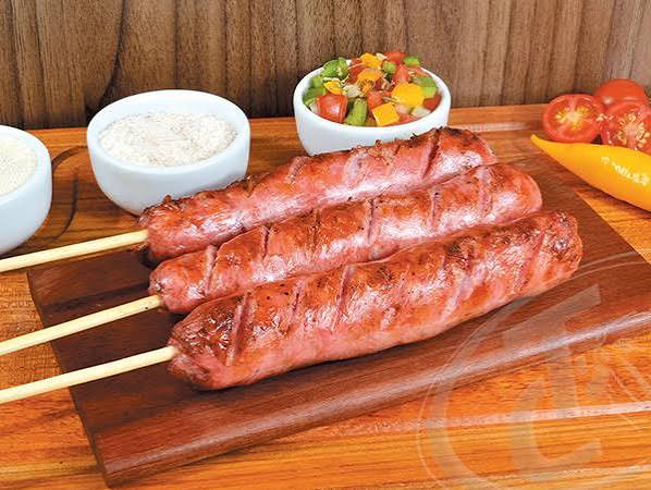 Espetinho Linguiça Simples