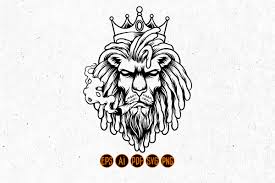 Download Lion King Smoked Weed Graphic Silhouette Graphic By Artgrarisstudio Creative Fabrica