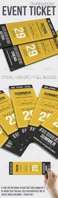 multipurpose event ticket ticket design design data design