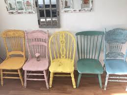 Vintage Farmhouse Chairs Solid Wood Painted Mix Match Chairs Etsy In 2020 Mix Match Chairs Farmhouse Chairs Dining Chair Makeover